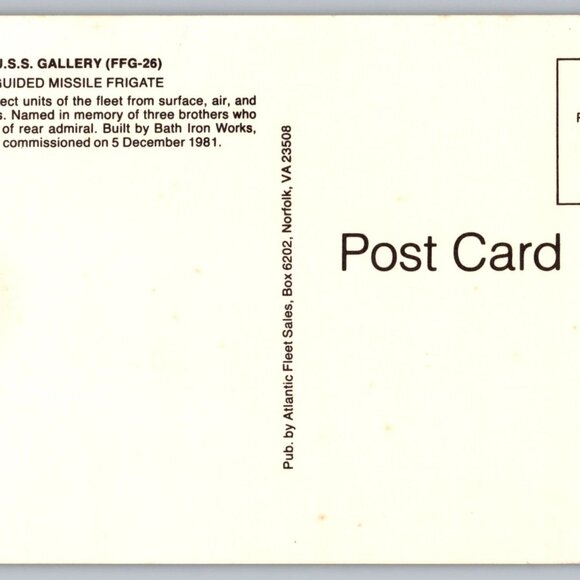 Postcard  Unposted  Warships [Frigates] Lot of 8 Historic Collection #1170 - Picture 4 of 16